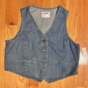 Old Navy Classic Blue Denim Vest